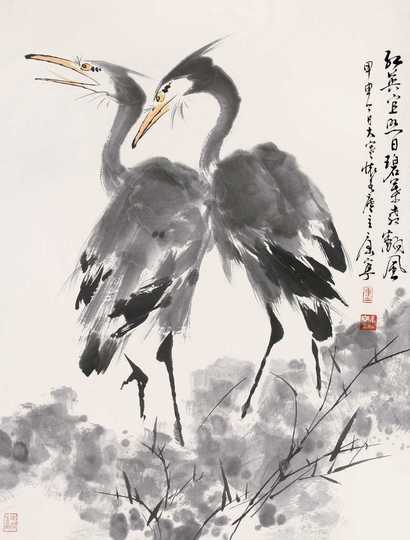康宁 鹭鸶 立轴
